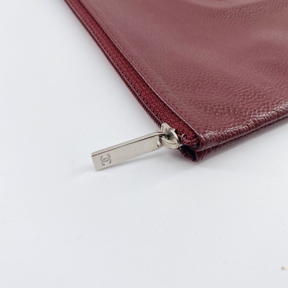 Chanel Red Leather Clutch - Picture 15 of 16